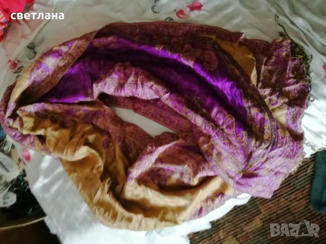 голям шал с ресни, снимка 3 - Шалове - 43557513