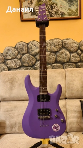 Schecter C-6 Deluxe Satin Purple - ъпгрейдвана, като нова, снимка 2 - Китари - 52446057