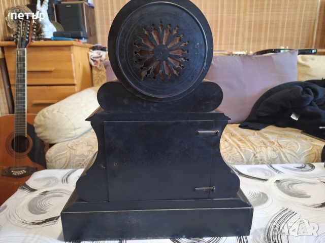 Френски каминен мраморен часовник, снимка 13 - Антикварни и старинни предмети - 52938223