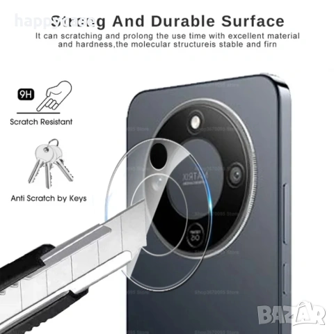 Honor Magic 8 Lite / 8 Pro / 3D 9H Стъклен протектор за камера, снимка 8 - Фолия, протектори - 52632173