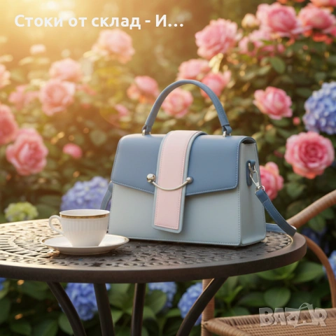 Многоцветна дамска чанта, снимка 4 - Чанти - 53280038