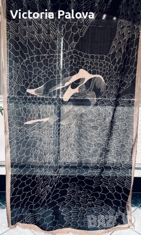 Голям артистичен дизайнерски шал Дания , снимка 8 - Шалове - 52796264