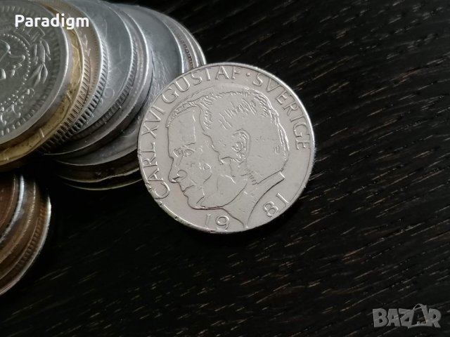 Монета - Швеция - 1 крона | 1981г., снимка 2 - Нумизматика и бонистика - 28942098