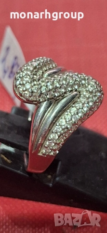 Сребърен пръстен, снимка 3 - Пръстени - 52808378