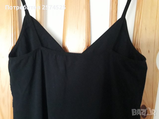 Bross Underwear черна камизолка с дантела, L, снимка 5 - Бельо - 38716884