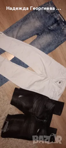 Нови дънки модел SLIM с ципове и декорации, снимка 4 - Дънки - 48071997