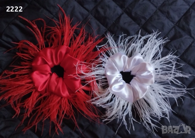 Скръчни  с пера , снимка 2 - Аксесоари за коса - 51580218