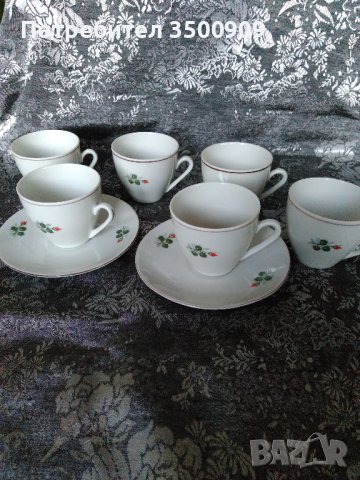 сервиз за кафе - стар български порцелан, снимка 2 - Сервизи - 43671494