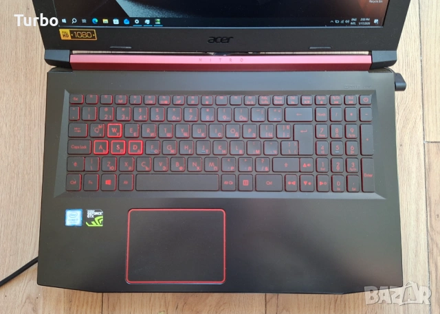 15.6' IPS Acer Nitro 5 Core i7-7700HQ/GTX 1050Ti 4GB GDDR5/16GB/512 SSD, снимка 5 - Лаптопи за игри - 53476807