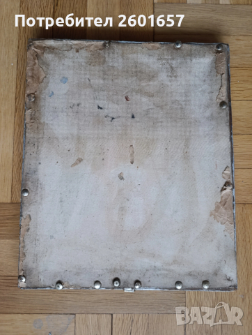 Ръчно рисувана много стара икона на Исус Пантократор., снимка 4 - Икони - 52756203