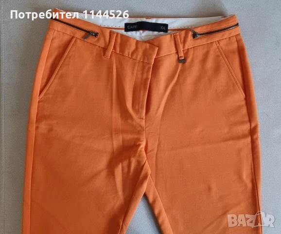 Летен дамски панталон, оранжев цвят, Next 38, снимка 4 - Панталони - 50903502