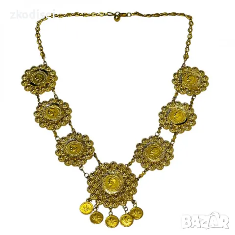 Златно колие 19,25гр. 52см. 14кр. проба:585 модел:3966-4, снимка 2 - Колиета, медальони, синджири - 49740285