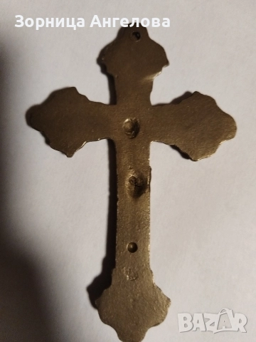 Стар декоративен кръст, снимка 2 - Антикварни и старинни предмети - 52794430