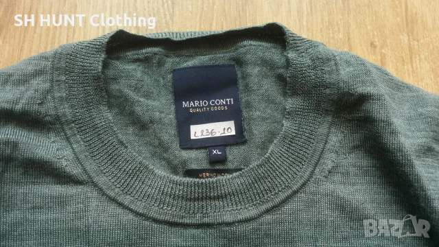 MARIO CONTI BERTO 100% Merino Wool размер L / XL блуза 100% Мерино Вълна - 1280, снимка 5 - Пуловери - 51133147