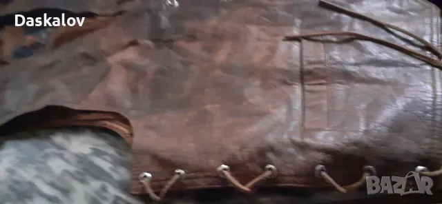 Продавам мъжки кожен елек естествена кожа внос!, снимка 3 - Други - 48649979