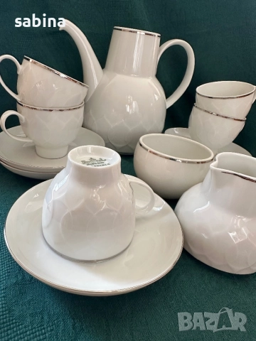 Нов сервиз за кафе от костен порцелан Rosenthal, снимка 4 - Сервизи - 52960063