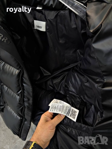 Burberry Черно Зимно Мъжко Яке , снимка 2 - Якета - 52581658