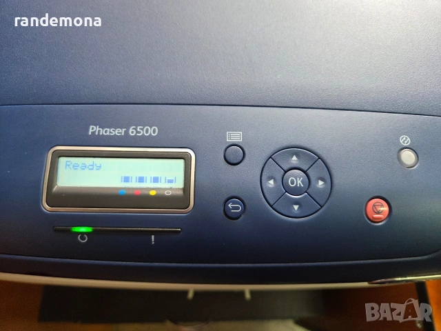 Цветен лазерен принтер Xerox Phaser 6500N, снимка 2 - Принтери, копири, скенери - 53185464
