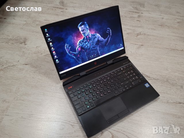 RTX2060/i7/16ram/144Hz/SSD/RGB/IPS HP Omen 15 gaming laptop гейминг лаптоп, снимка 2 - Лаптопи за игри - 43420099