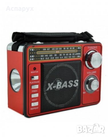 Акумулаторно радио Waxiba XB-1061 URT, MP3, USB, SD карта, AM/FM/SW