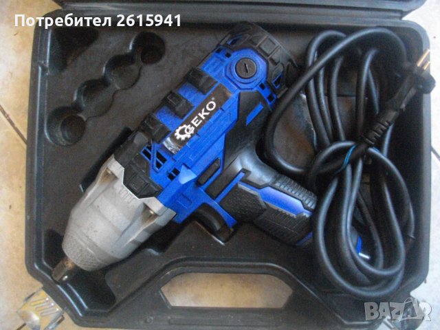 ЗА ЧАСТИ/ЗА РЕМОНТ-Ударен Електрически Гайковерт-720Nm-1/2-450W-GEKO G-81053, снимка 1