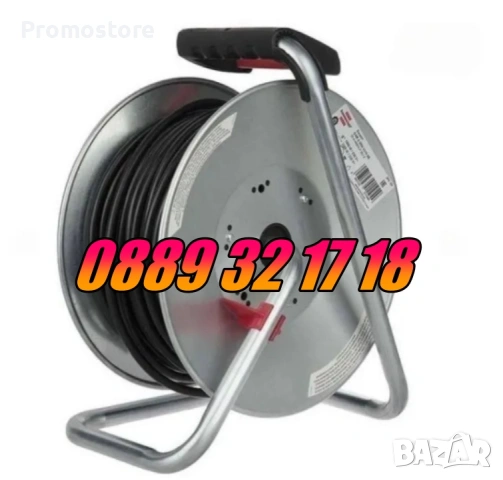 Ел. удължител макара 50 метра с 4 гнезда, снимка 4 - Други инструменти - 53269162