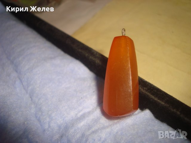 СТАР РУСКИ КЕХЛИБАРЕН РЕТРО АРТ МЕДАЛЬОН със СРЕБРО ШЛИФОВАН 100% НАТУРАЛЕН БАЛТИЙСКИ КЕХЛИБАР 74831, снимка 8 - Антикварни и старинни предмети - 37395540