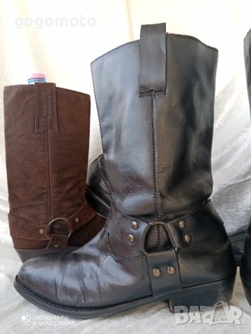 мото тиин боти, УНИСЕКС БОТУШИ черни, 42 - 43, BIKER BOOTS, рокер боти, чопър, хард, снимка 13 - Мъжки ботуши - 43905915