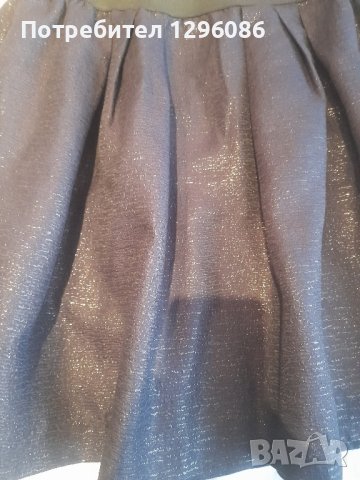 Разкроена къса пола с ламе, снимка 3 - Поли - 43253503