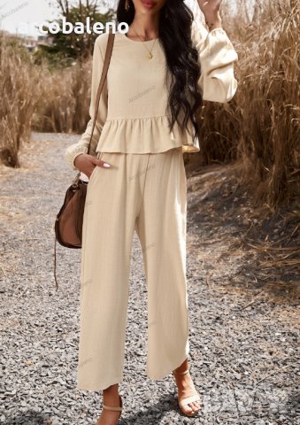 Темпераментен дамски ежедневен комплект от две части, 4цвята,, снимка 5 - Комплекти - 43824097