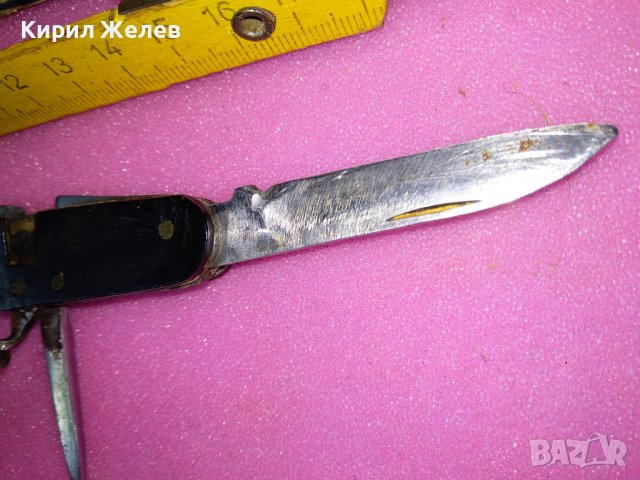INOX Старо НЕМСКО БОЦМАНСКО МНОГОФУНКЦИОНАЛНО ДЖОБНО НОЖЧЕ Рядък КОЛЕКЦИОНЕРСКИ МОДЕЛ в КАЛЪФ 43163, снимка 15 - Други ценни предмети - 44010249