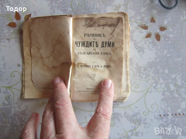 Стара книга Речник на чуждите думи в Българския език 1920 , снимка 4 - Специализирана литература - 37992589