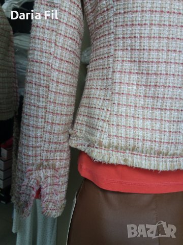 СТРАХОТНО сако в розово-бежови цветове , снимка 7 - Сака - 39412644