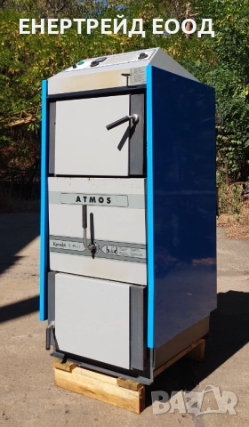 Комбиниран котел на твърдо гориво Атмос/Atmos Combi C, снимка 2 - Отоплителни печки - 51808681