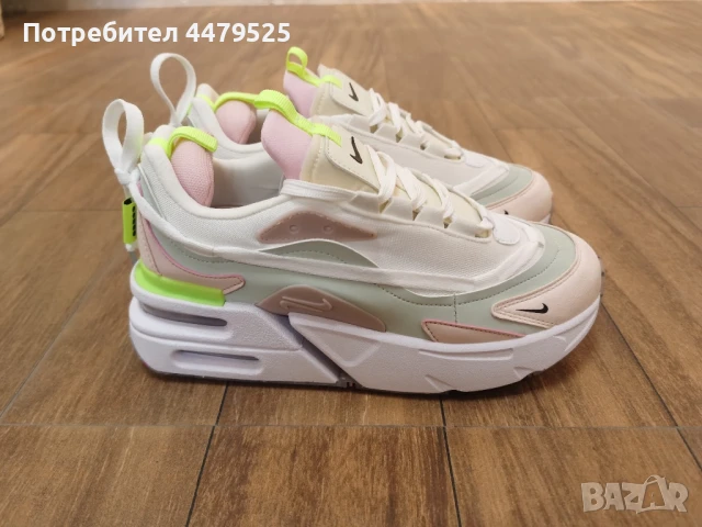 Оригинални дамски маратонки Nike Air Furyosa pink white, снимка 3 - Маратонки - 51004486