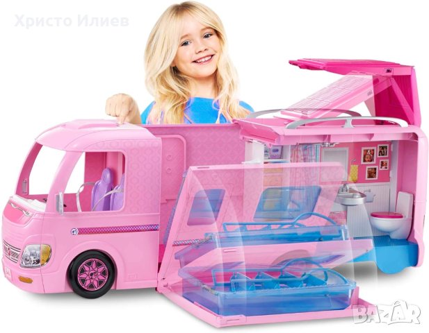 Barbie Барби Кемпер Каравана Къмпинг с Пързалка и Басейн, снимка 1 - Кукли - 43484804