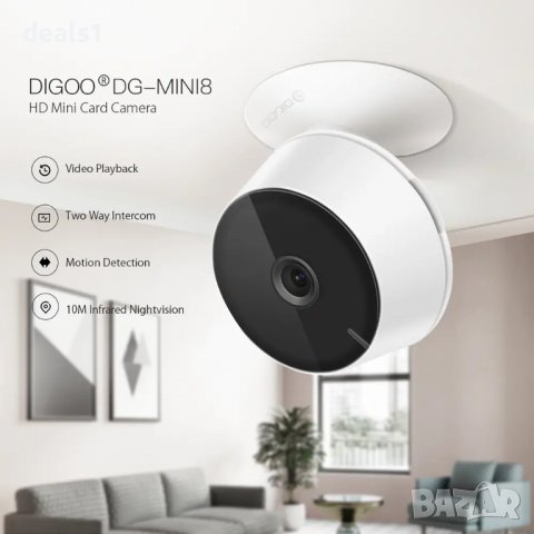 Digoo DG-Mini8 HD 720P Безжична WIFI IP Вътрешна Камера, снимка 13 - IP камери - 37586352
