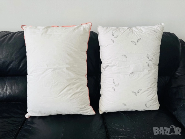 2 броя чисто нови въглавници с пълнеж от гъши/патешки пух, снимка 3 - Възглавници - 52975054