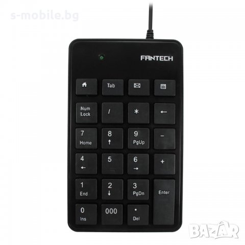 Клавиатура FanTech FTK-801 NumPad, USB, Черна - 6042, снимка 1 - Клавиатури и мишки - 28798341