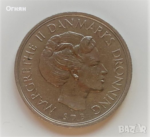 1 крона 1976 Дания, снимка 2 - Нумизматика и бонистика - 39236894