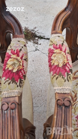 Кресла антикварни махагон 2бр., снимка 11 - Дивани и мека мебел - 52455280