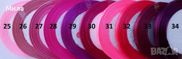 Сатен панделка 6мм/ 22м, снимка 5 - Декорация за дома - 18415666