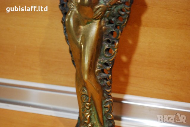 Бронзова пластика, скулптура, женска фигура, снимка 4 - Статуетки - 34787367