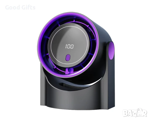 Мощен вентилатор с щипка и 100 нива на скорост – безлопатъчен дизайн, дигитален дисплей, силен възду, снимка 2 - Други стоки за дома - 51059976