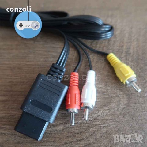 Композитен AV TV RCA кабел за Nintendo N64/NGC/SFC, GameCube и SNES, снимка 5 - Nintendo конзоли - 28529095