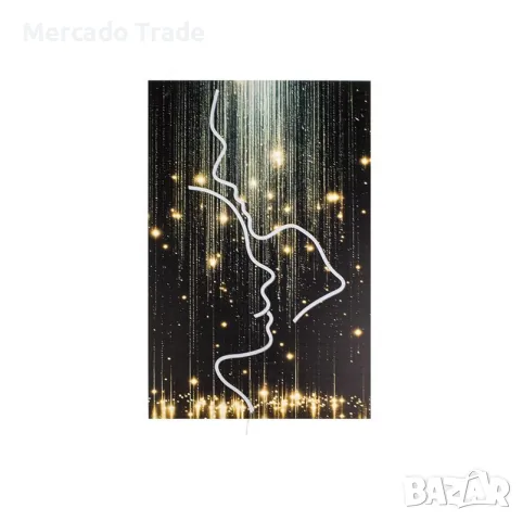 Декортивна светеща неонова картина Mercado Trade, Лица