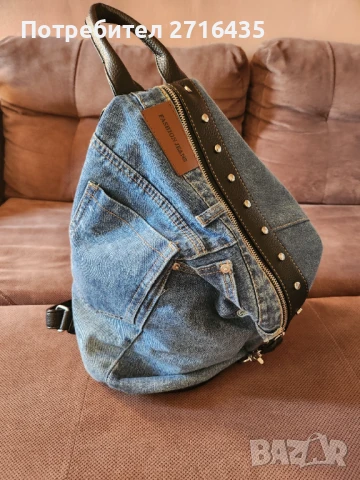Дамска дънкова раница , снимка 1