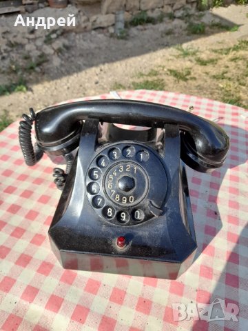 Стар телефон #14, снимка 2 - Антикварни и старинни предмети - 33664210