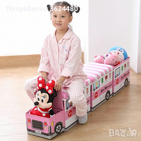 Кош за играчки - сгъваема кутия табуретка, снимка 6 - Други - 39994704