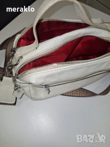 малка чанта естествена кожа , снимка 3 - Чанти - 51428182